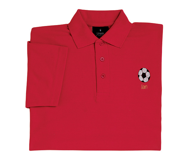 Personalised Polo Shirt. Why not indulge your particular sporting passion and make a name for yourse