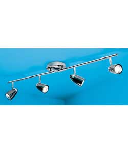 Unbranded Poly Nickel 4 Light Ceiling Bar