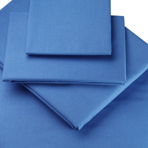 Polycotton Fitted Sheet- Azure- Single