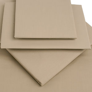 Polycotton Fitted Sheet- Barley- Double