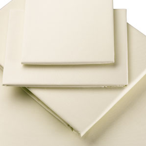 Polycotton Fitted Sheet- Double- Cream