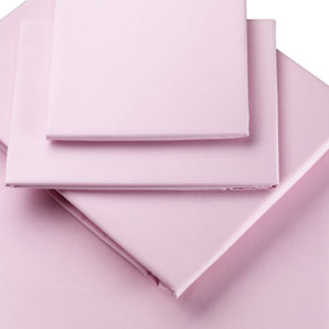 Polycotton Fitted Sheet- Double- Pretty Pink
