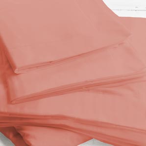 Polycotton Fitted Sheet- Terracotta- Double