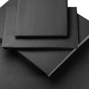 Polycotton Square Pillowcase- Black