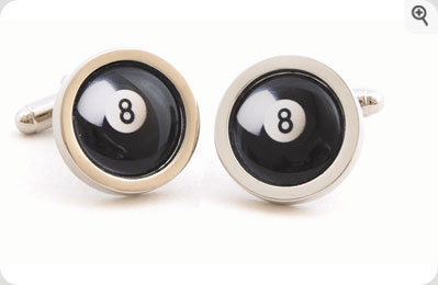 Unbranded Pool Ball Cufflinks