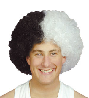 An alternative to the regular pop wig. Great as a football supporters wig! Choose from 6 different d