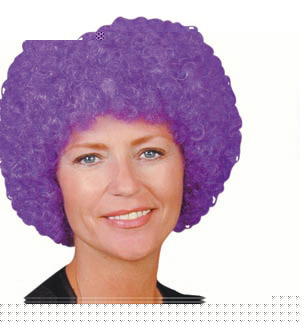 Unbranded Pop wig, purple curly