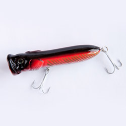 Unbranded Popper / Chug Bug - Large - Red/Silver