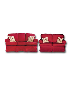 Poppy Claret 2 Piece Suite