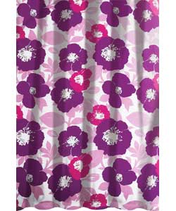 Unbranded Poppy Pink Pencil Pleat Curtains - 66 x 72 inches
