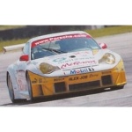 A new 1/43 scale Porsche 911 GT3-RSR 12H Sebring 2005 Bergmeister diecast replica from Minichamps