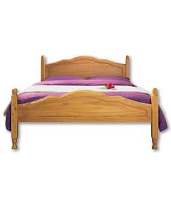 Portland; Solid Pine Double Bedstead