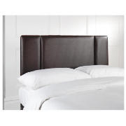 Unbranded Portobello Headboard, Brown Faux Leather, King