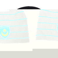 Unbranded Portsmouth Beanie - Elite Charcoal/Azure.