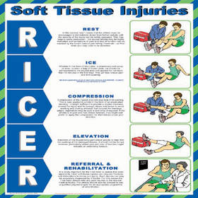 Unbranded Poster Soft Tissues Injuries 420x590mm Plastic