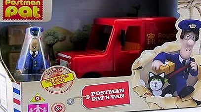 Postman Pat loves delivering letters around Greendale in his famous red van. This 11cm longm, 8cm tall Royal Mail van features: Working wheels and doors Postman Pat figure 2 parcels Space inside for Pat and Jess (Jess is not included in this set) Per