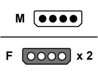 Unbranded Power cable - 0.2 m