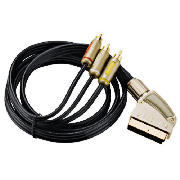 The 1.5m Prowire SCART to component lead comes in black.