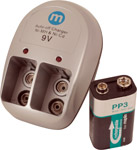 · Charges 1 or 2 9V (PP3) NiCd or NiMH batteries · Built-in timer control for overcharge protectio