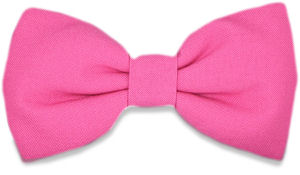 Unbranded Pre-Tied Cerise Pink Bow Tie