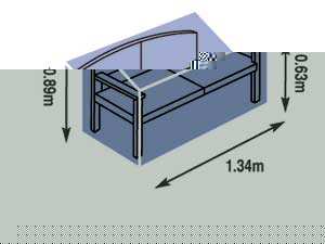 Unbranded Premium 4ft Bench Cover
