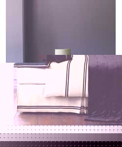 Unbranded Premium Brand Kingsize Duvet Set - Black and Stone
