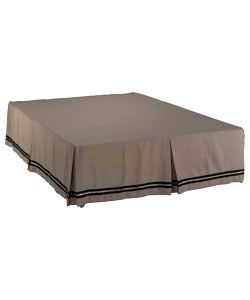 Unbranded Premium Brand Kingsize Platform Valance - Stone