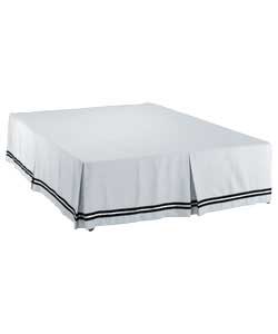 Unbranded Premium Brand Kingsize Platform Valance - White