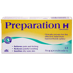 Preparation H Suppositories - Size: 12 cl