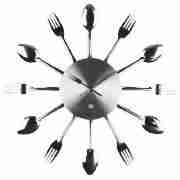 Unbranded Presenttime Utensils Wall Clock