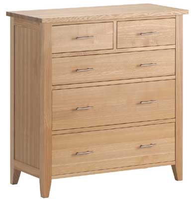 Unbranded Prestbury Ash 2 Over 3 Chest Of Drawers