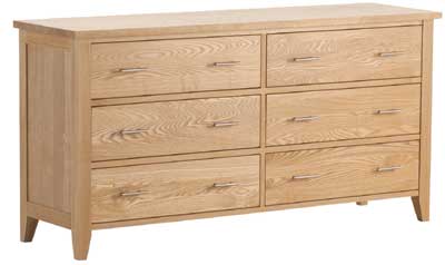 Unbranded Prestbury Ash 3 Plus 3 Chest Of Drawers