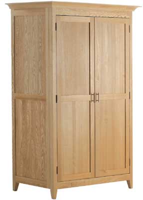 Unbranded Prestbury Ash Full Hanging Double Wardrobe