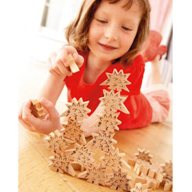 An entertaining and exciting stacking game requiring skill and a very steady hand for two or more pl