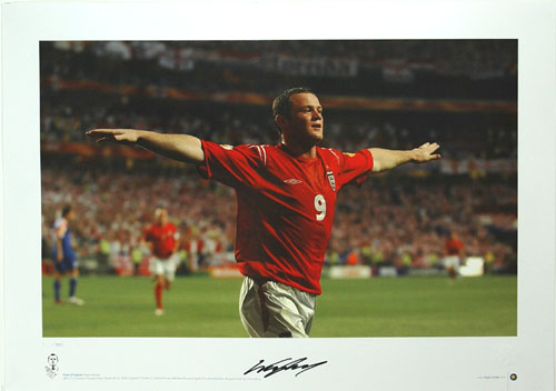 Pride of England: Signed by Wayne Rooney