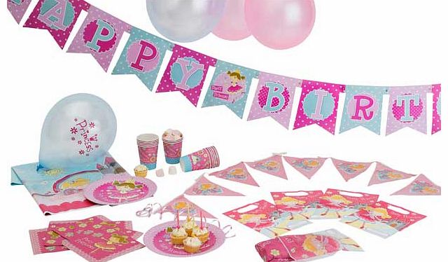 Unbranded Princess Party Pack for 16 Guests