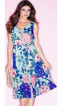 Unbranded Print Chiffon Dress