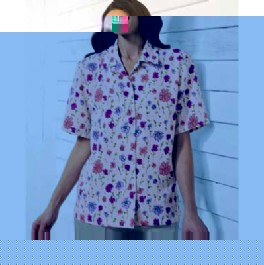 Unbranded PRINT CRINKLE BLOUSE