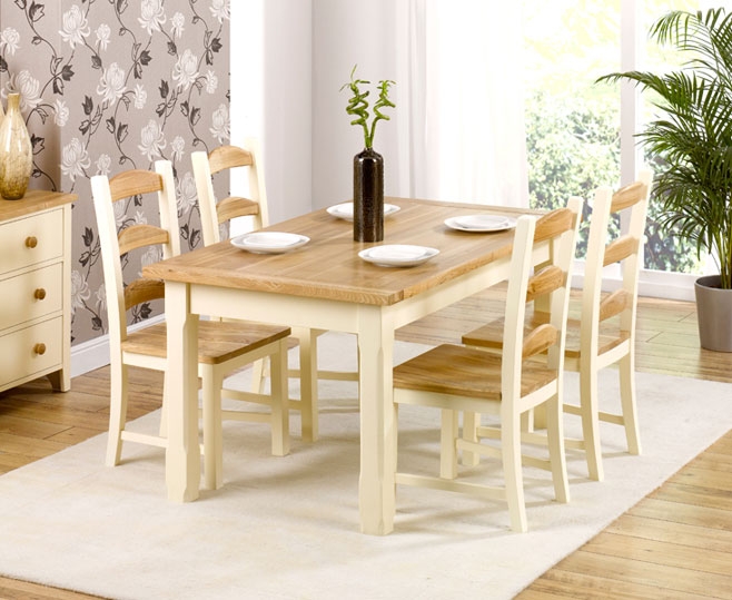 Unbranded Provencal Kitchen Dining Table - 130cm and 4
