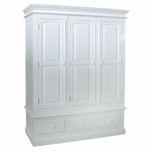 Provence White Wardrobe Triple