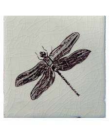 Unbranded Provenza Blanco Craquele Dragonfly Decor