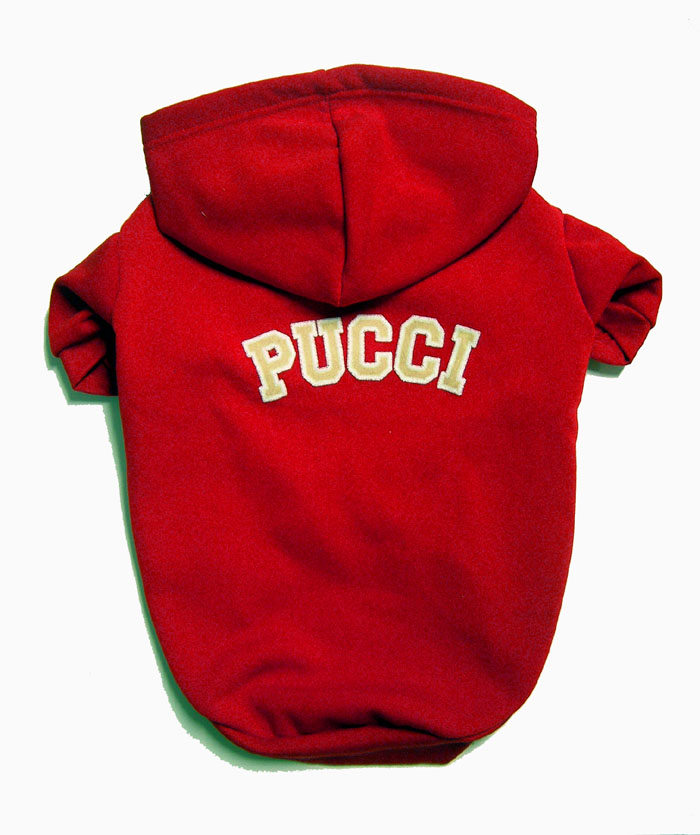 Pucci cuddles hoodie in red