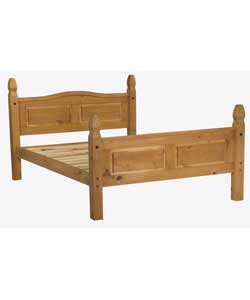 Unbranded Puerto Rico Light Rustic Double Bed - Frame Only
