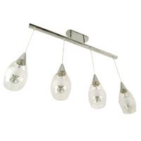 Pulse Four Light Bar Pendant Chrome Finish