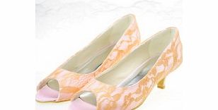 Unbranded Pumps Lace Kitten Heel Pumps Pink