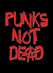 Punks Not Dead Keyring
