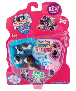 Unbranded Puppy in My Pocket Mum and Babies