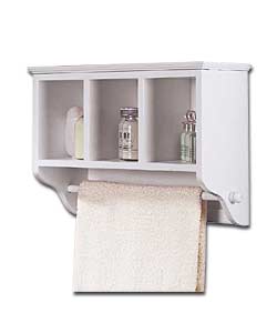 Pure White 3 Shelf Unit.