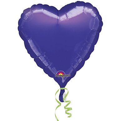 Unbranded Purple 18 heart foil single balloon