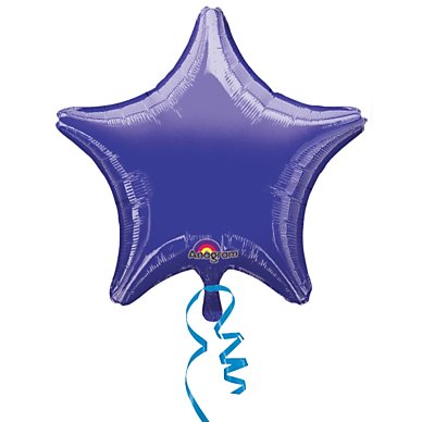 Unbranded Purple 19 star foil single balloon